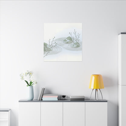 Moonlight Rock Garden Canvas Art - Japandi Ma