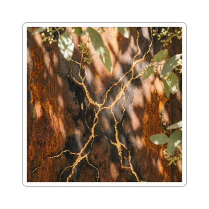 Kanso Rust Patina Sticker - Kintsugi Gold Vein