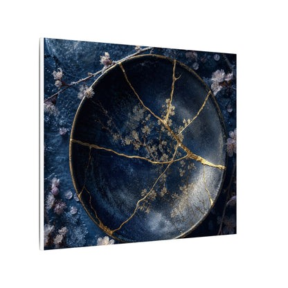 Cherry Blossom Winter Canvas Art | Kintsugi Philosophical Design