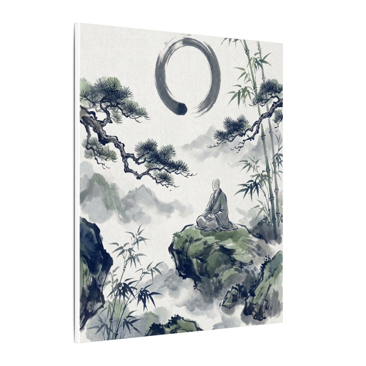Zen Sumi-e Canvas Art