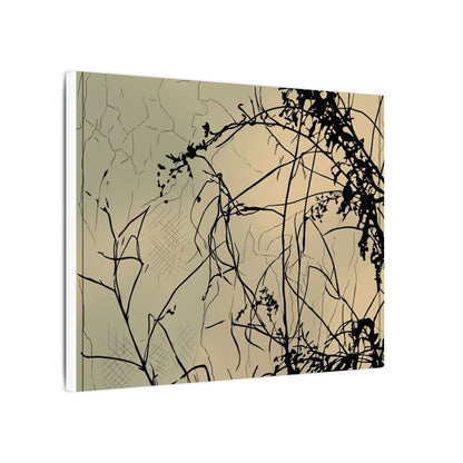 Golden Hour Shadow Play Canvas Art - Japandi Mono No Aware