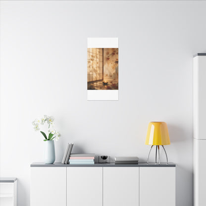 Candlelight Shoji Screen Canvas Art - Japandi Ma