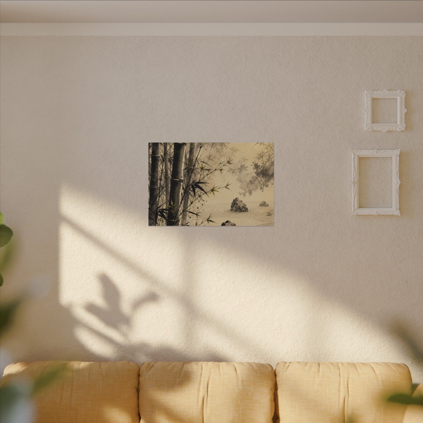 Peaceful Bamboo Grove Canvas Art - Karesansui Zen