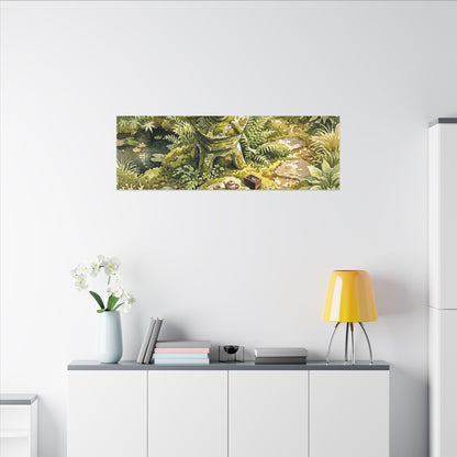 Datsuzoku Stone Lantern Canvas Art - Japandi Watercolor