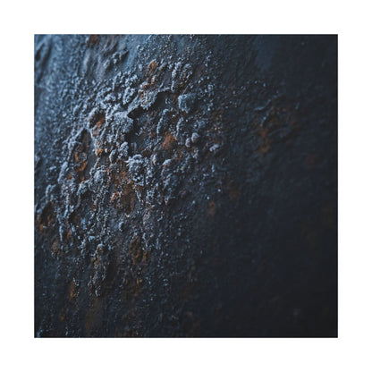 Rust Patina Canvas Art | Winter Dark Japandi Shadow Zen Art