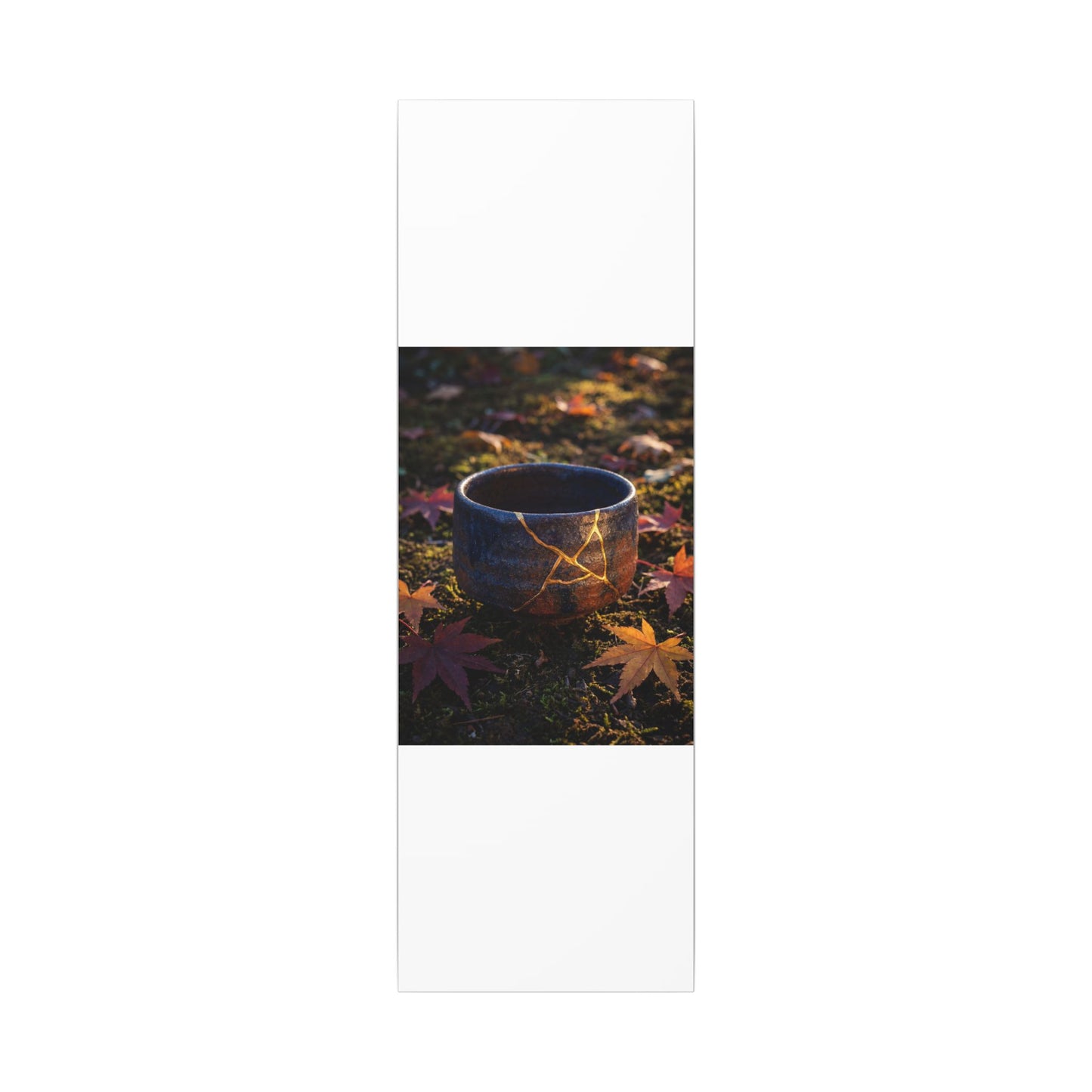 Kanso Moonlit Garden Canvas Art - Kintsugi Gold Repair