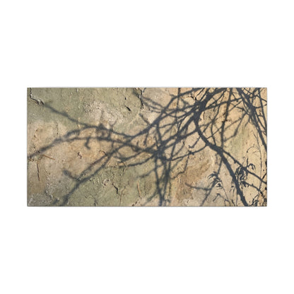 Japandi Shadow Play in Golden Hour | Texture Canvas Art