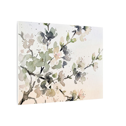 Cherry Blossom Watercolor Canvas Art | Elegant Japandi Art