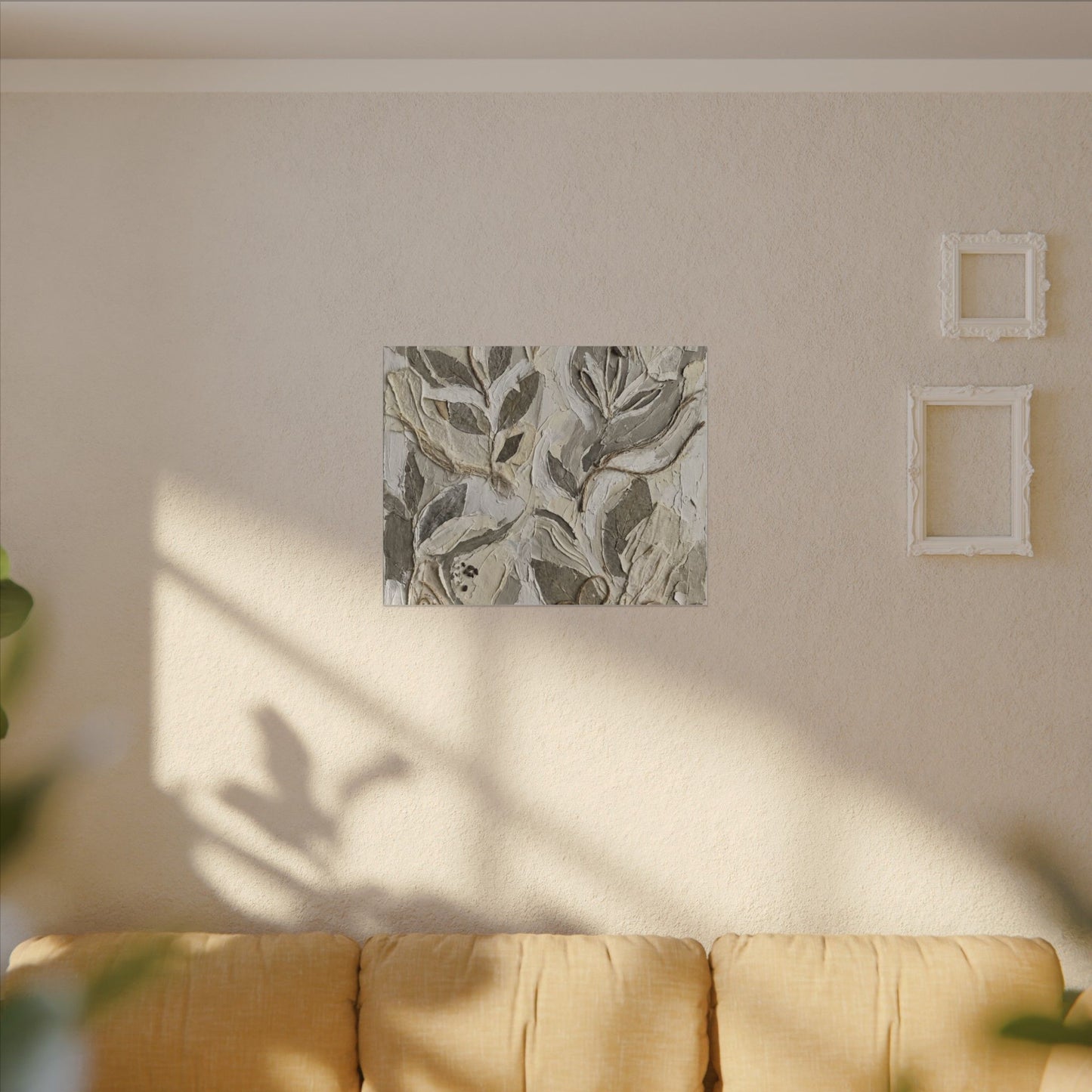 Japandi Textured Canvas Art