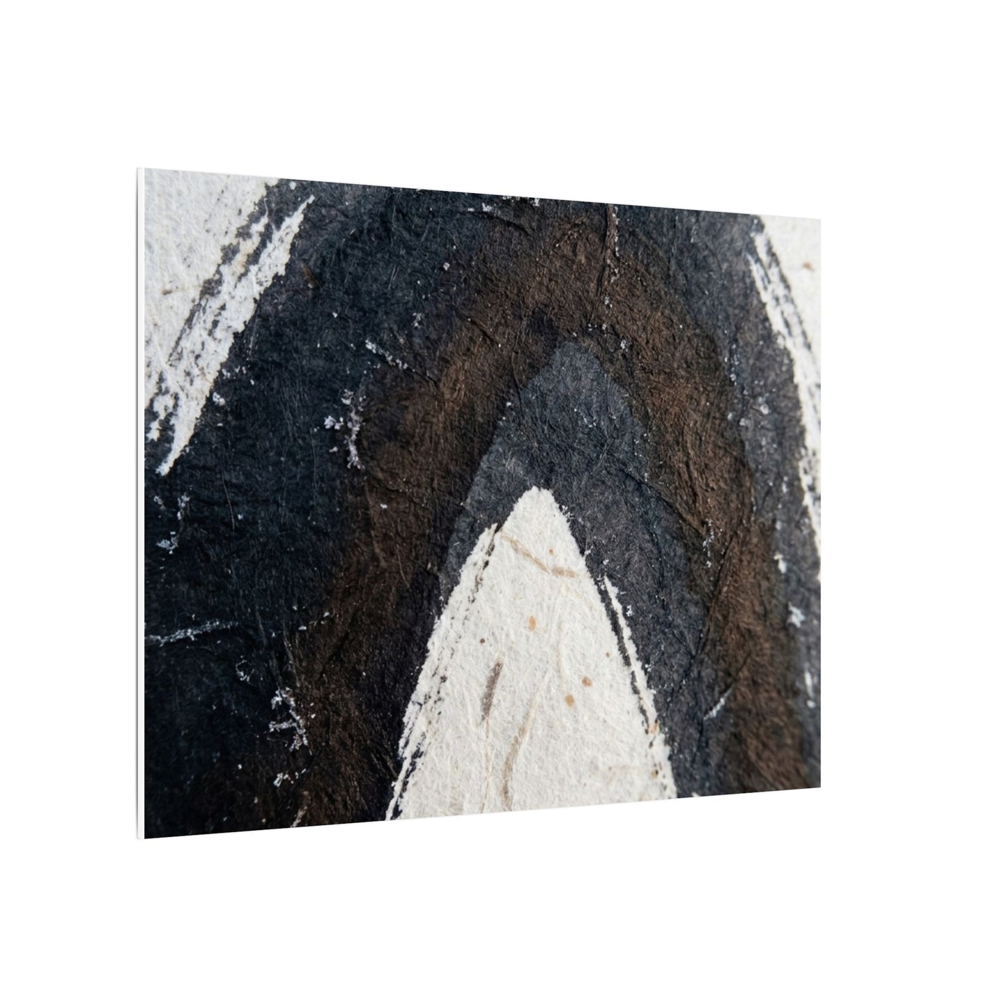 Moody Ink Brushstroke Canvas Art - Moody Minimal Dark Japandi