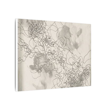 Shadow Play Spring Canvas Art | Dark Japandi Sophisticated Design
