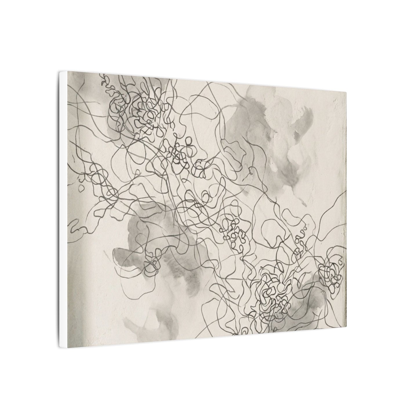 Summer Shadow Play Minimal Line Canvas Art | Earthy Decor