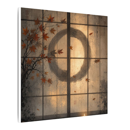 Shoji Screen Texture Canvas Art | Earthy Japandi Art