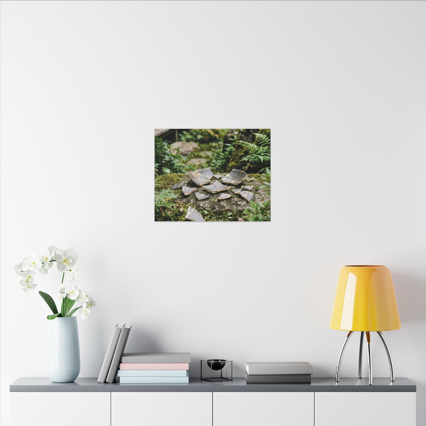 Summer Broken Pottery Gold Repair Canvas Art | Resilient Decor