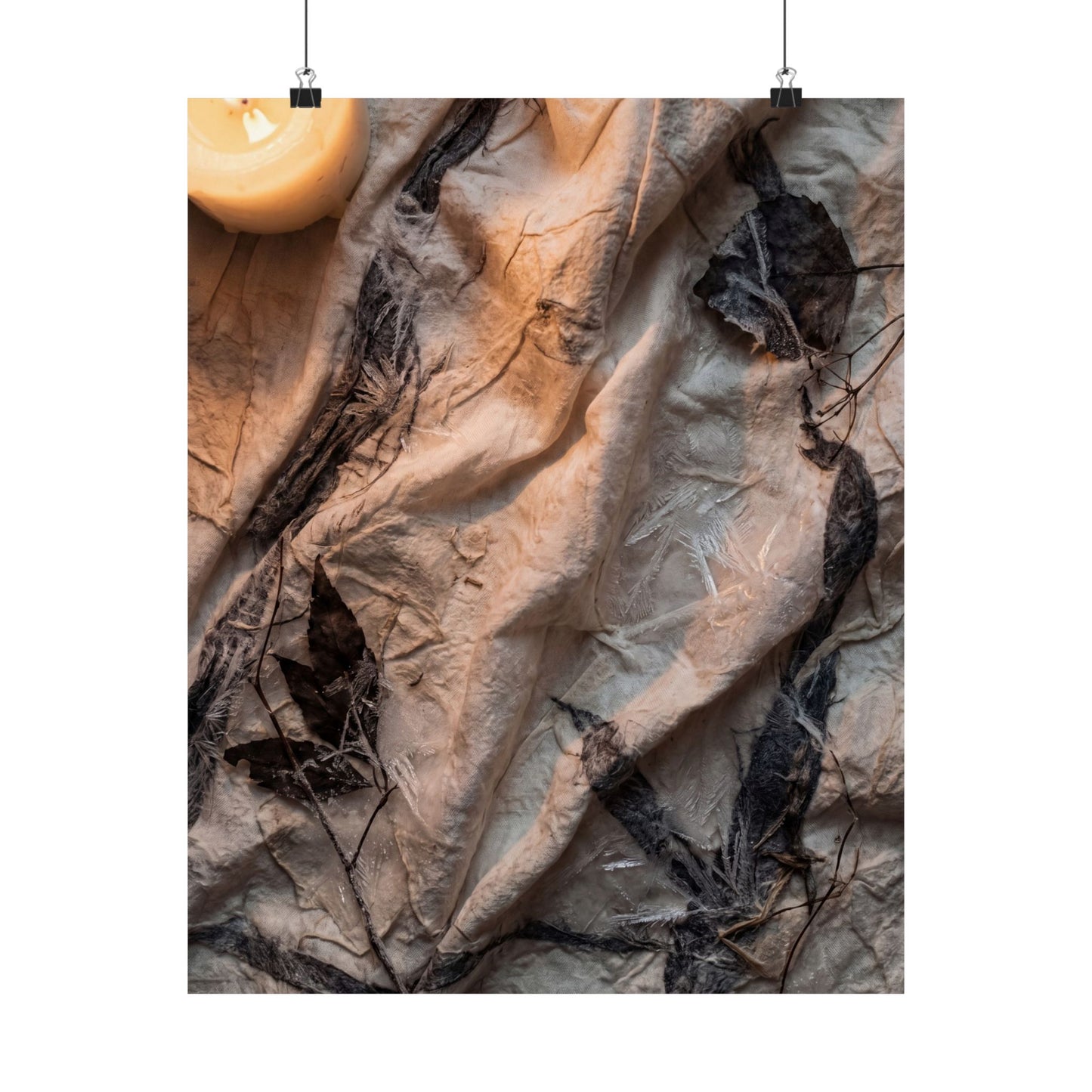 Silk Drape Texture Wall Art Print | Warm Japandi Art Art Print