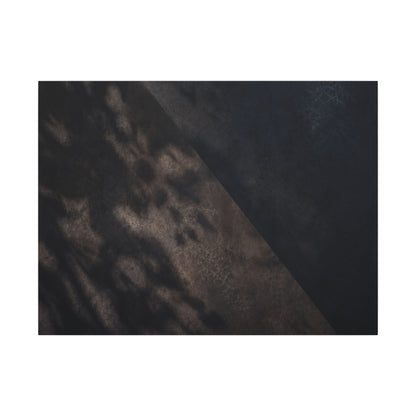 Shadow Play Winter Canvas Art | Dark Japandi Moody Design