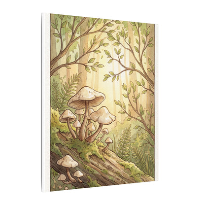 Spring Wild Mushrooms Mushroom Illustration Canvas Art | Cozy Decor