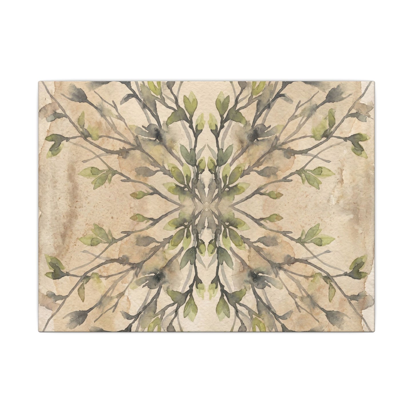 Shibui Shadow Play Canvas Art - Japandi Watercolor