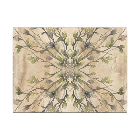 Shibui Shadow Play Canvas Art - Japandi Watercolor