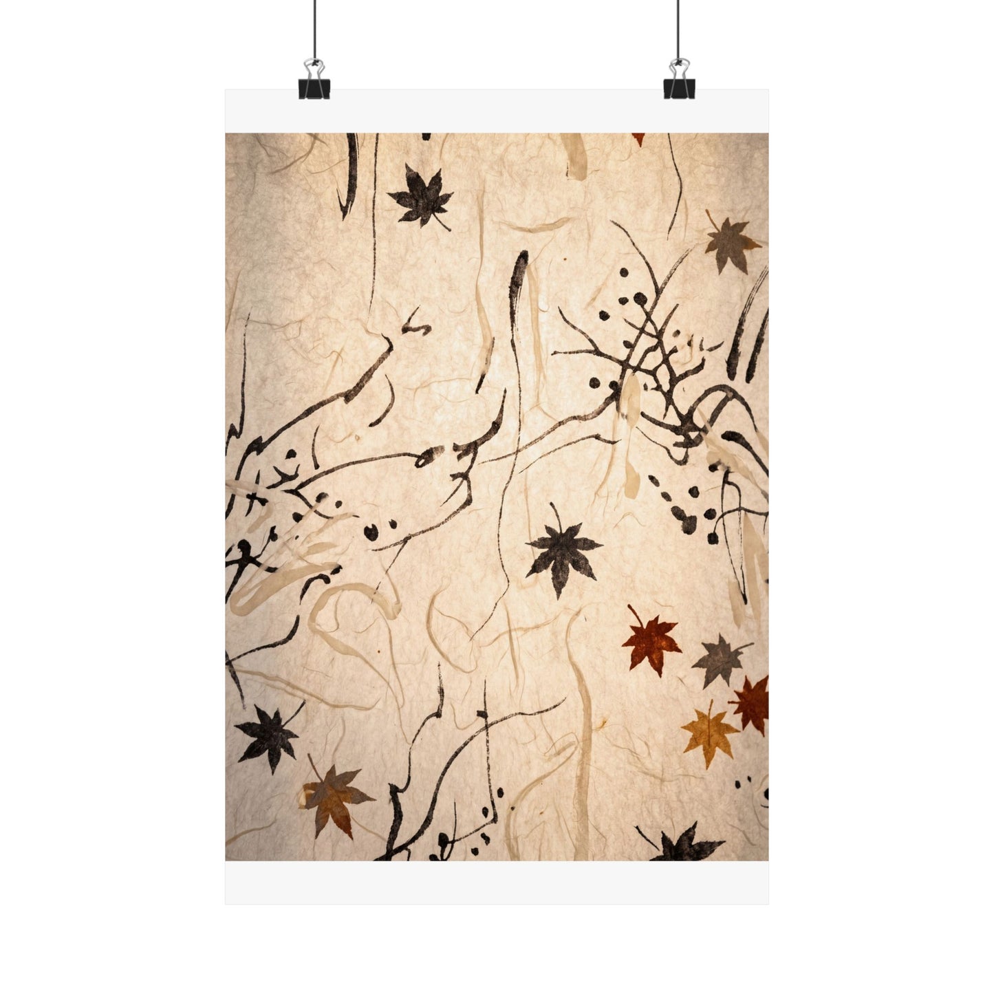 Golden Hour Shoji Screen Wall Art Print - Japandi Fukinsei