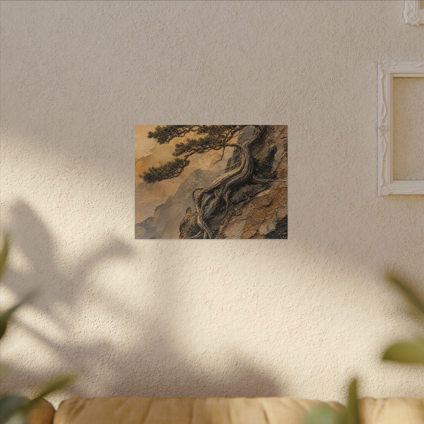 Summer Pine Tree Texture Canvas Art | Cozy Decor