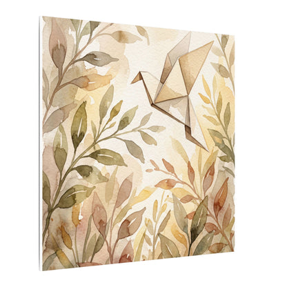 Fukinsei Paper Fold Canvas Art - Japandi Watercolor