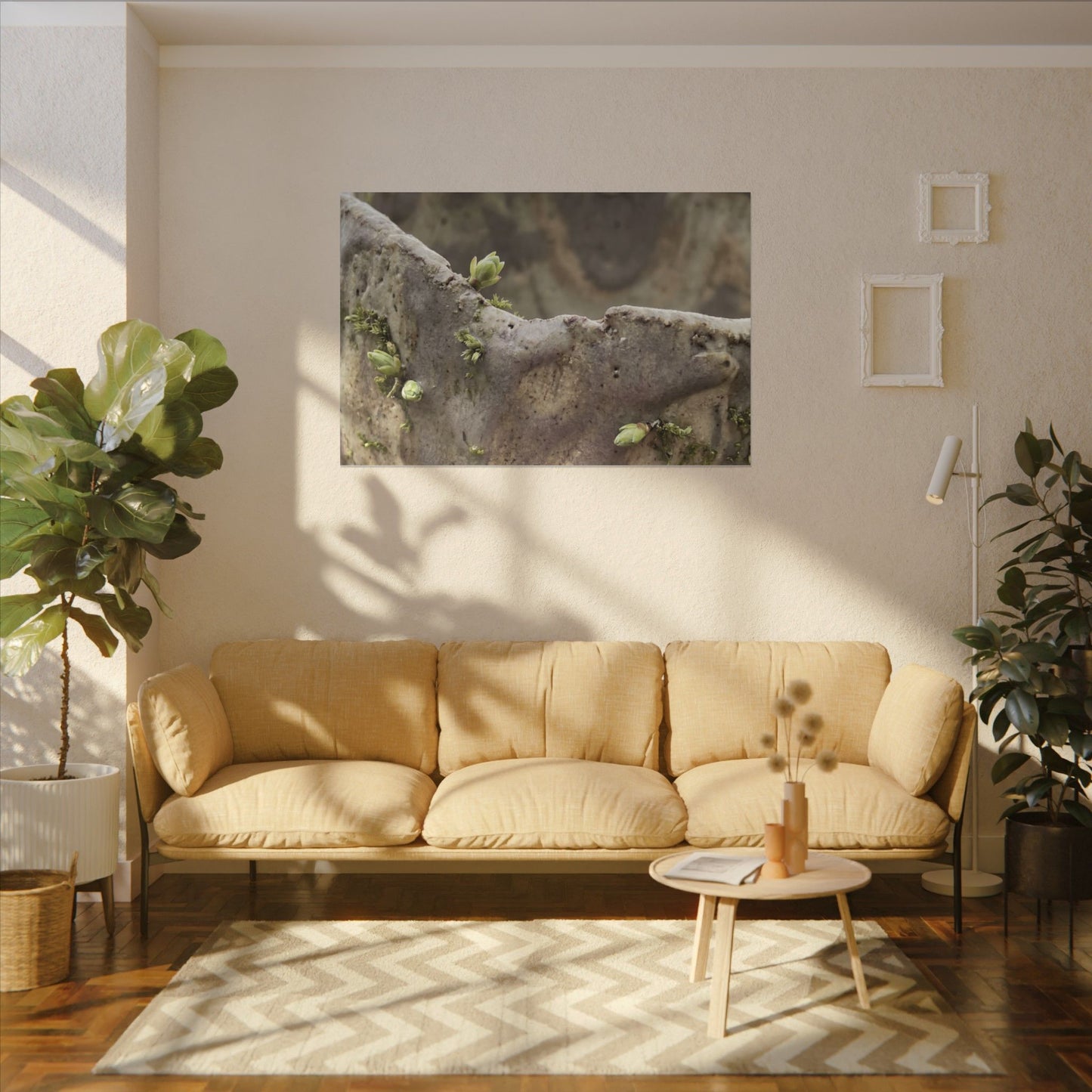 Overcast Ceramic Bowl Canvas Art - Japandi Fukinsei