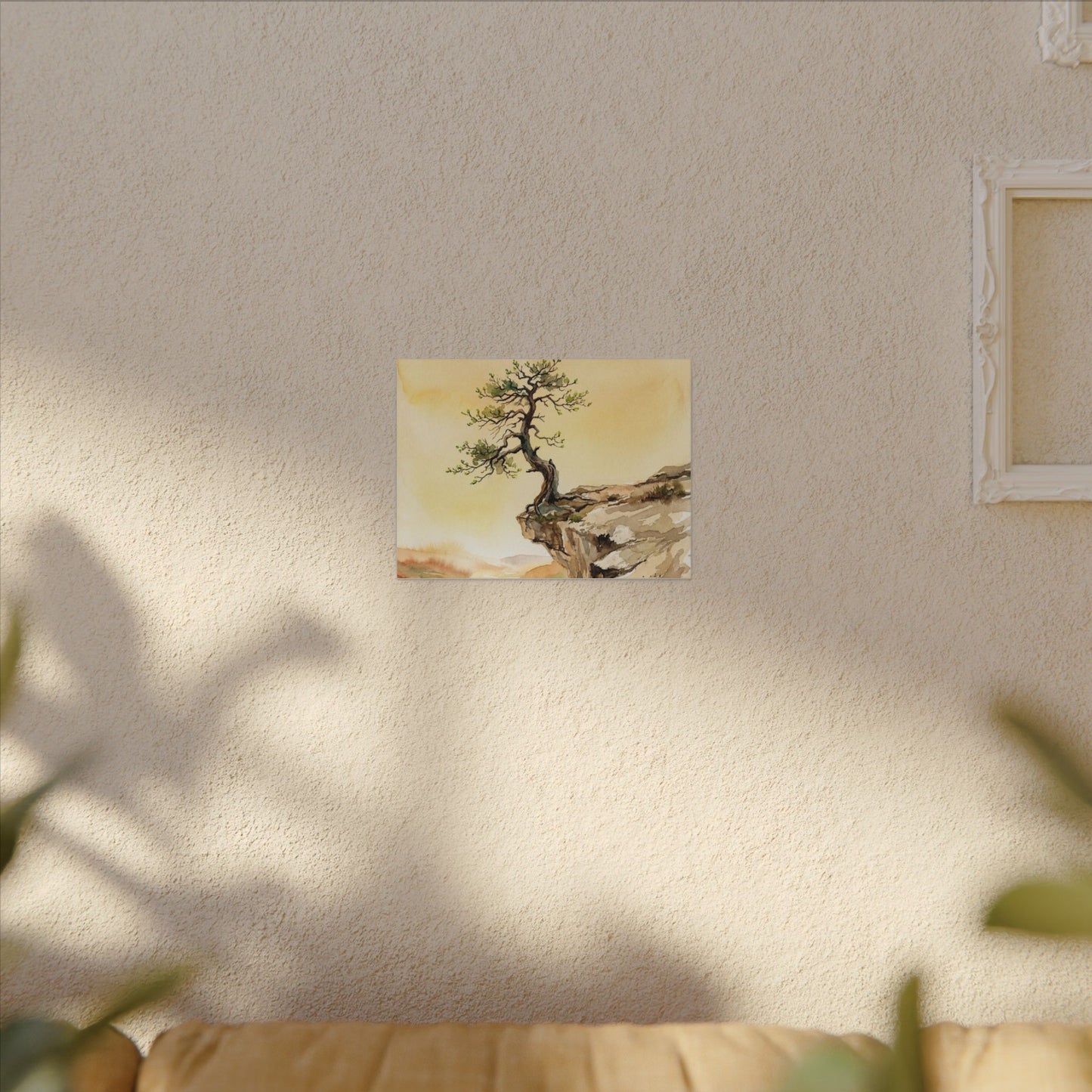 Golden Hour Pine Tree Canvas Art - Japandi Fukinsei