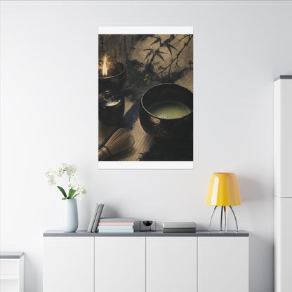 Ma Tea Ceremony Canvas Art - Zen Sumi E