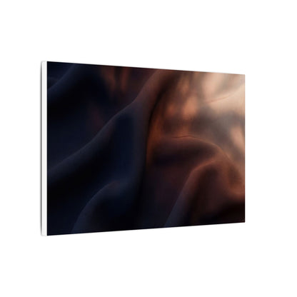 Dark Japandi Silk Drape in Dawn | Shadow Zen Canvas Art