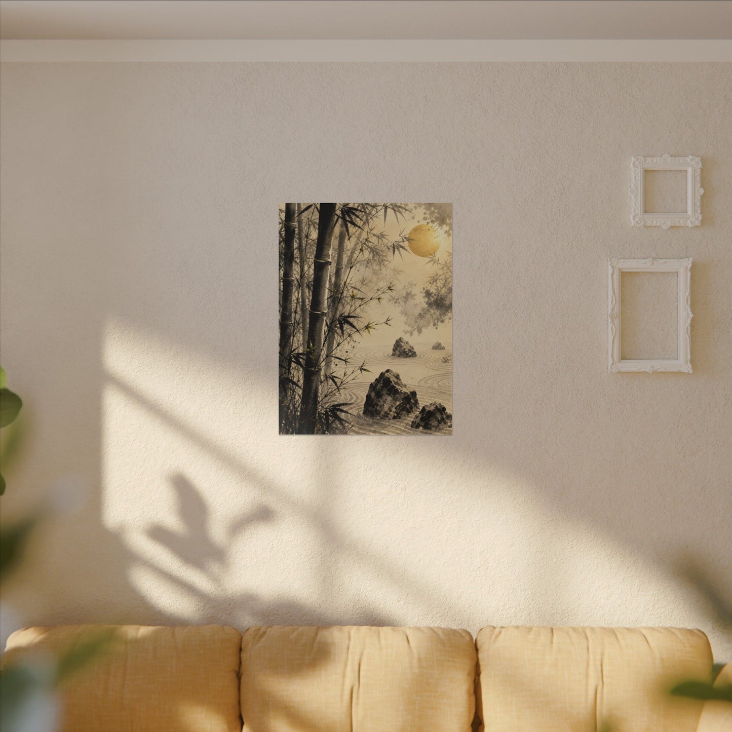Peaceful Bamboo Grove Canvas Art - Karesansui Zen