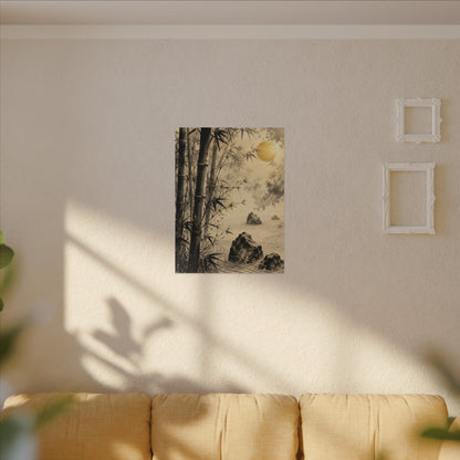 Peaceful Bamboo Grove Canvas Art - Karesansui Zen