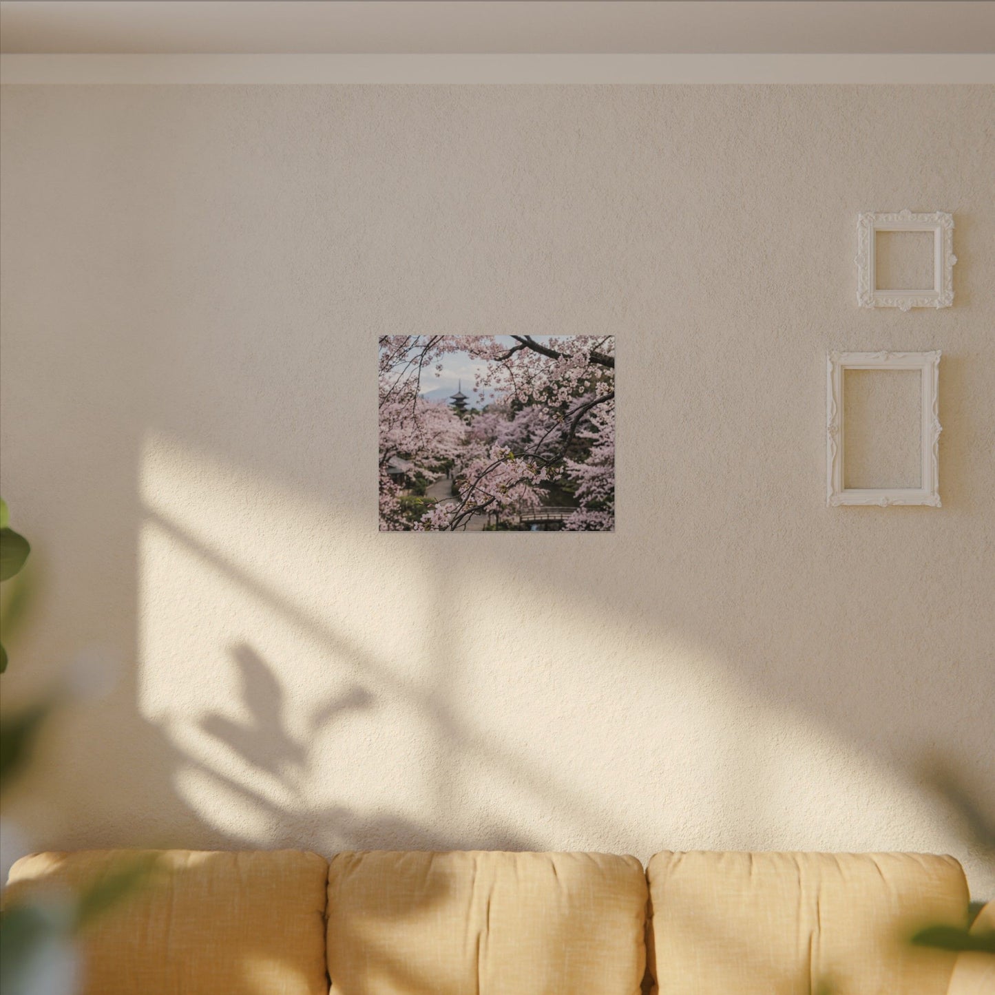 Japandi Ceramic Bowl in Golden Hour | Watercolor Canvas Art
