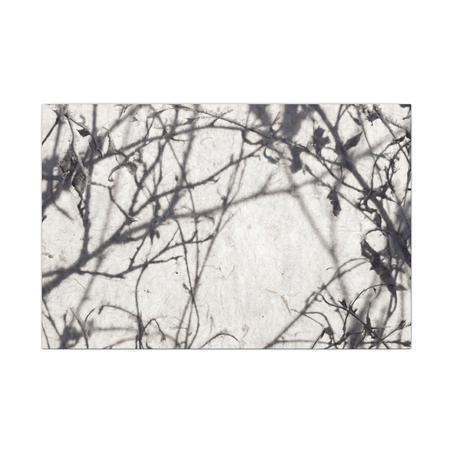 Winter Shadow Play Japanese Pattern Canvas Art | Elegant Decor