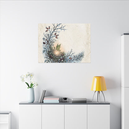 Winter Shoji Screen Forest Whimsy Canvas Art | Enchanting Decor