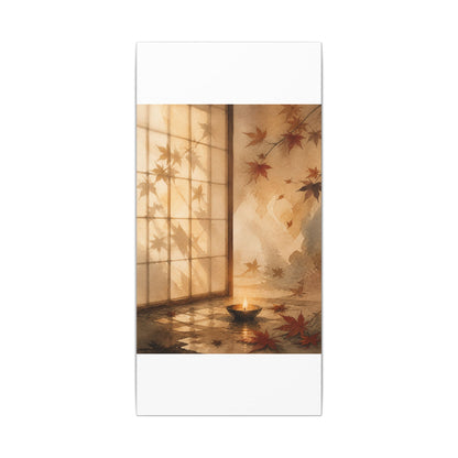 Candlelight Shoji Screen Canvas Art - Japandi Ma