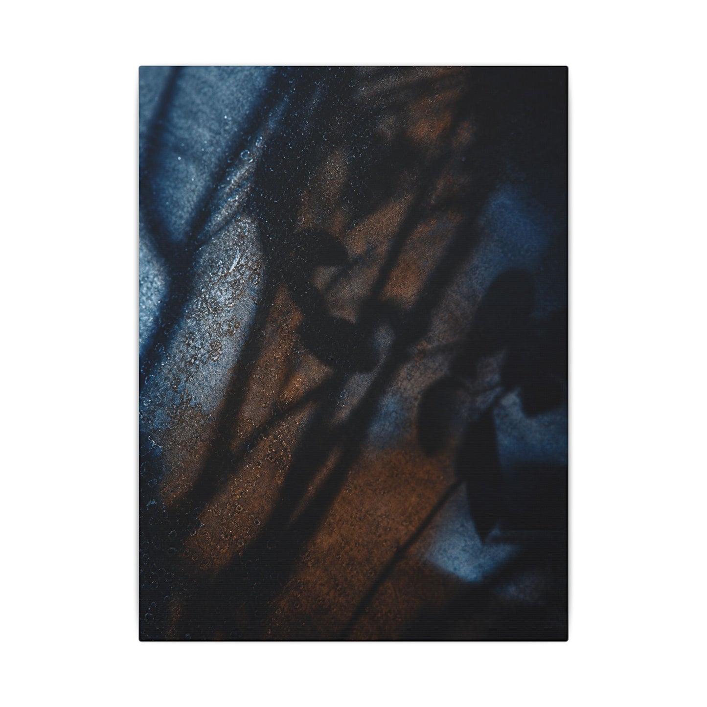 Moonlight Shadow Play Canvas Art - Dark Japandi Ma