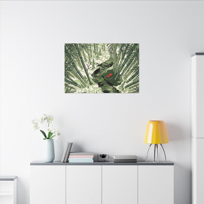 Peaceful Bamboo Grove Canvas Art - Ukiyo E Inspired Zen