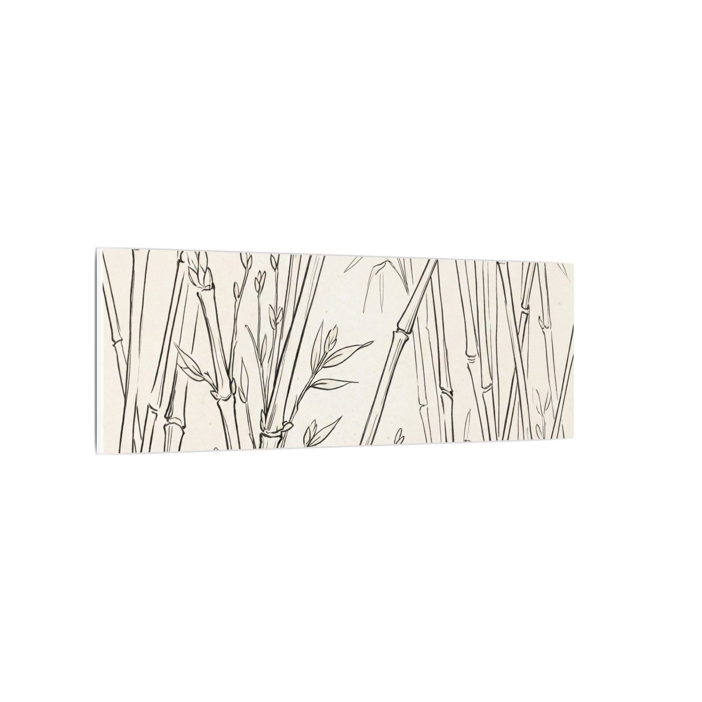 Candlelight Bamboo Grove Canvas Art - Japandi Fukinsei