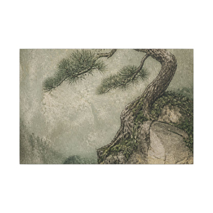 Fukinsei Pine Tree Canvas Art - Japandi Texture
