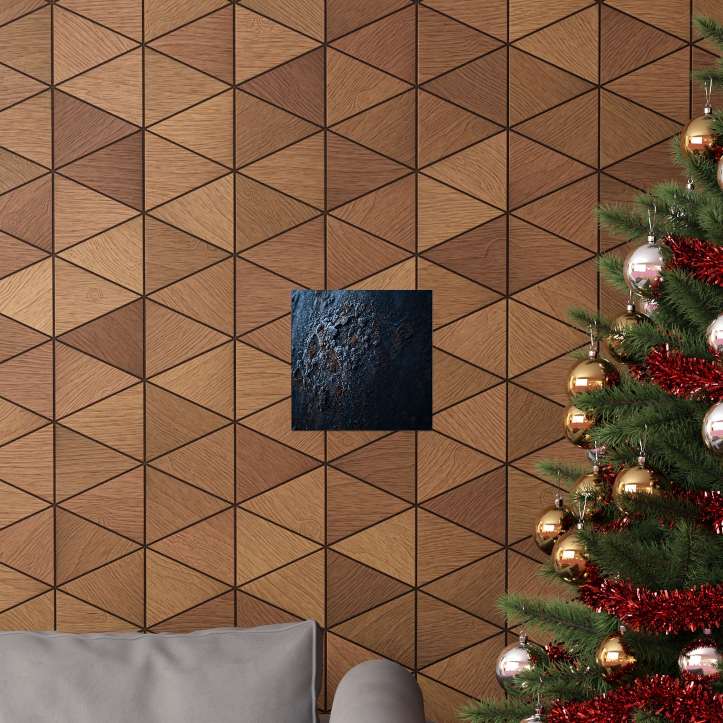 Rust Patina Wall Art Print | Winter Dark Japandi Shadow Zen Art