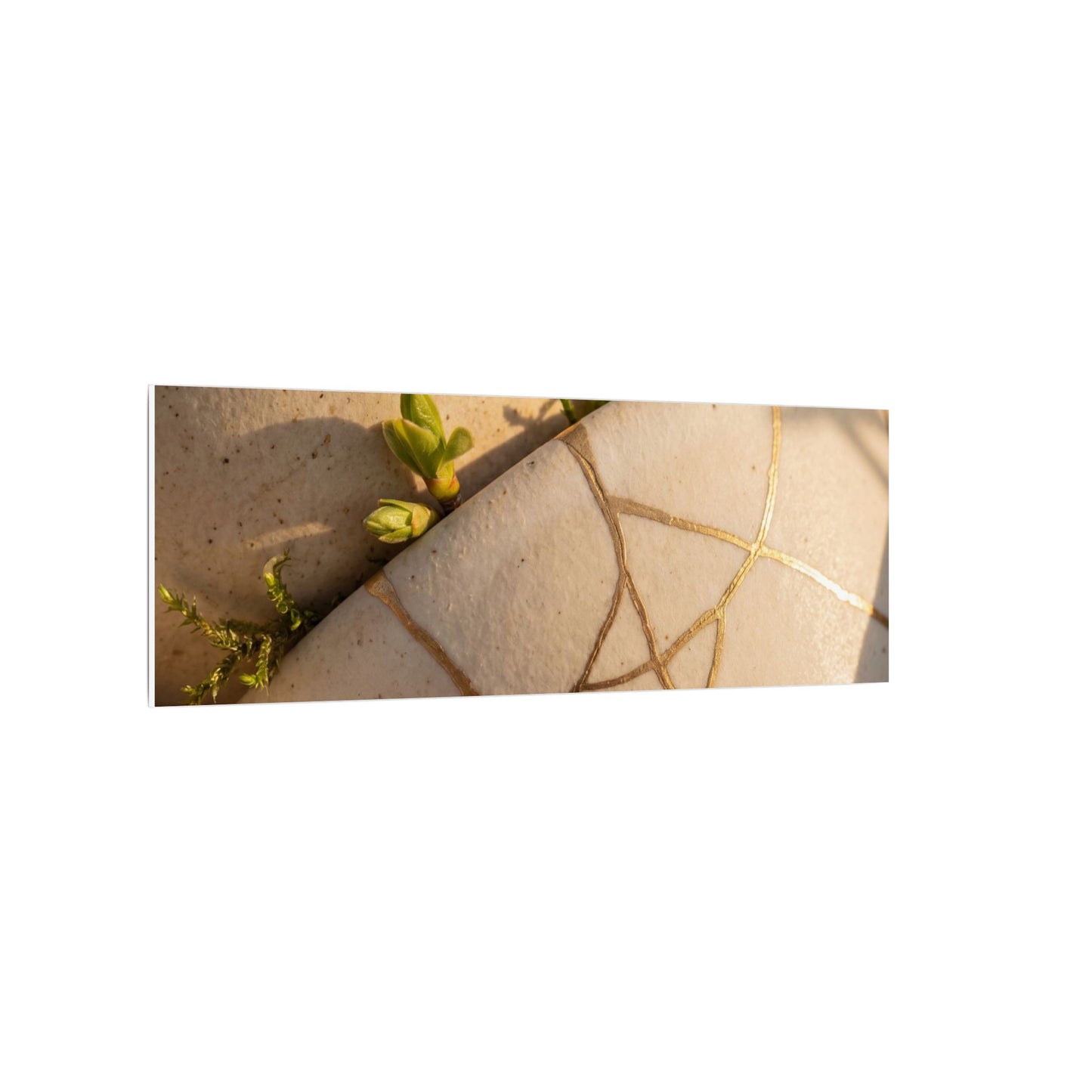 Spring Broken Pottery Gold Vein Canvas Art | Beautiful Decor