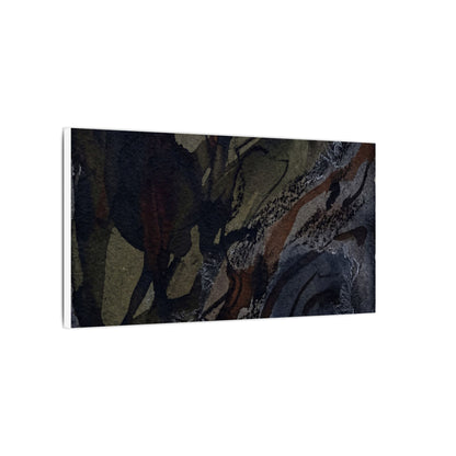 Shadow Play Winter Canvas Art | Dark Japandi Luxurious Design