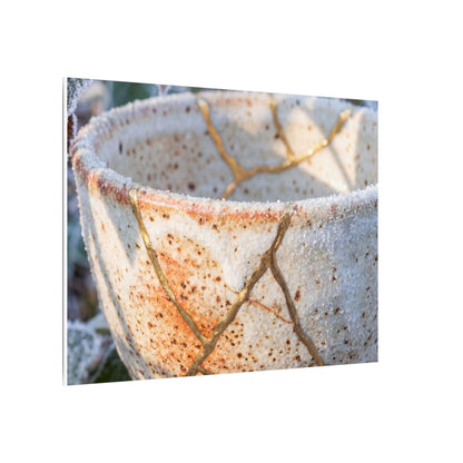 Resilient Ceramic Bowl Canvas Art - Gold Vein Kintsugi