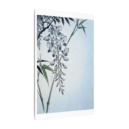 Zen Wisteria in Moonlight | Ukiyo E Inspired Canvas Art