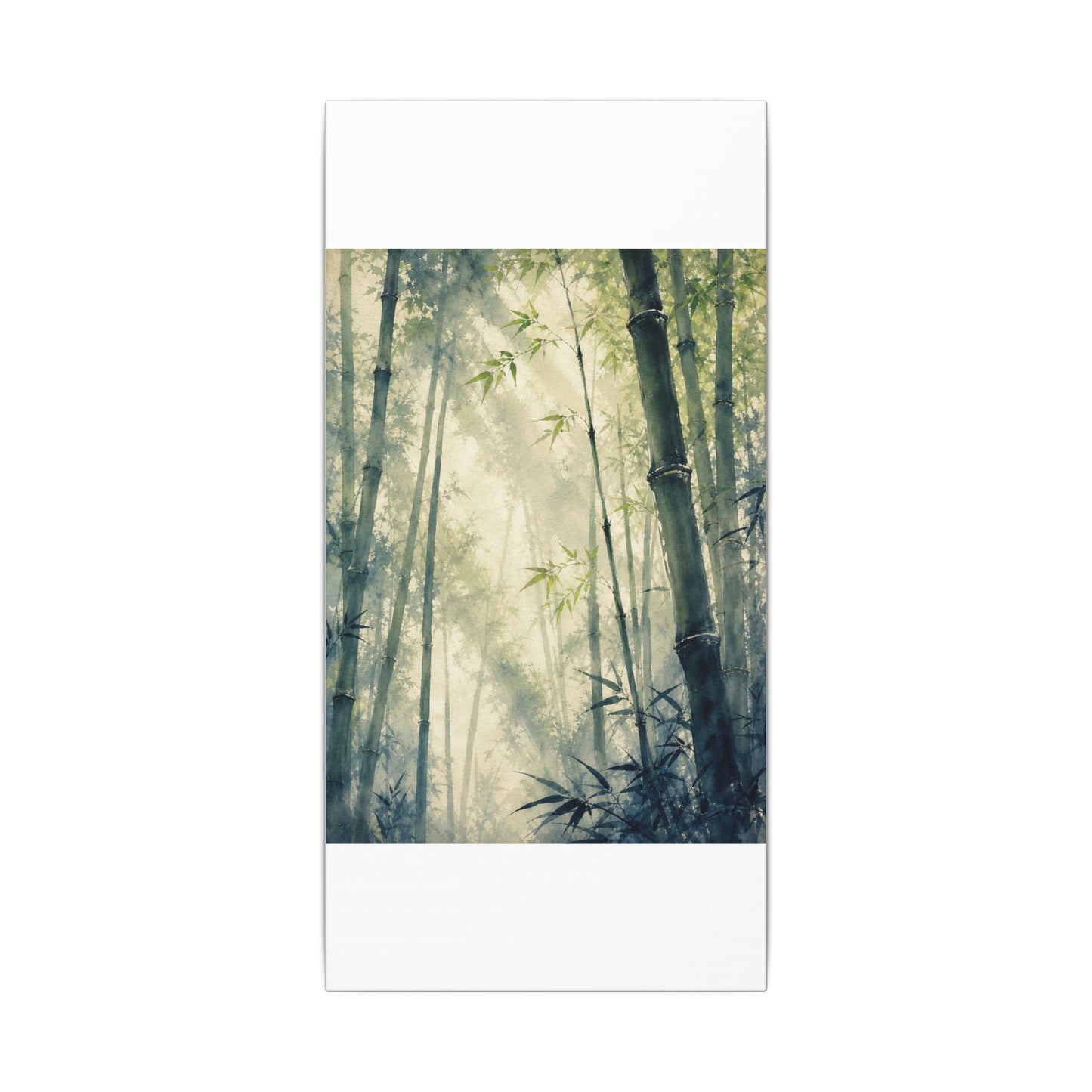 Bamboo Grove Spring Canvas Art | Zen Serene Design