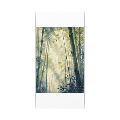 Bamboo Grove Spring Canvas Art | Zen Serene Design