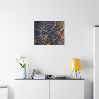 Water Ripple Gold Repair Canvas Art | Healing Kintsugi Art