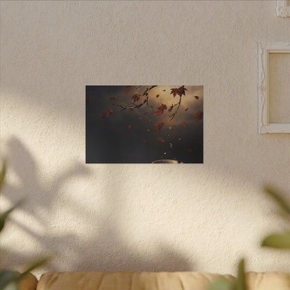 Moonlit Garden Gold Repair Canvas Art | Beautiful Kintsugi Art