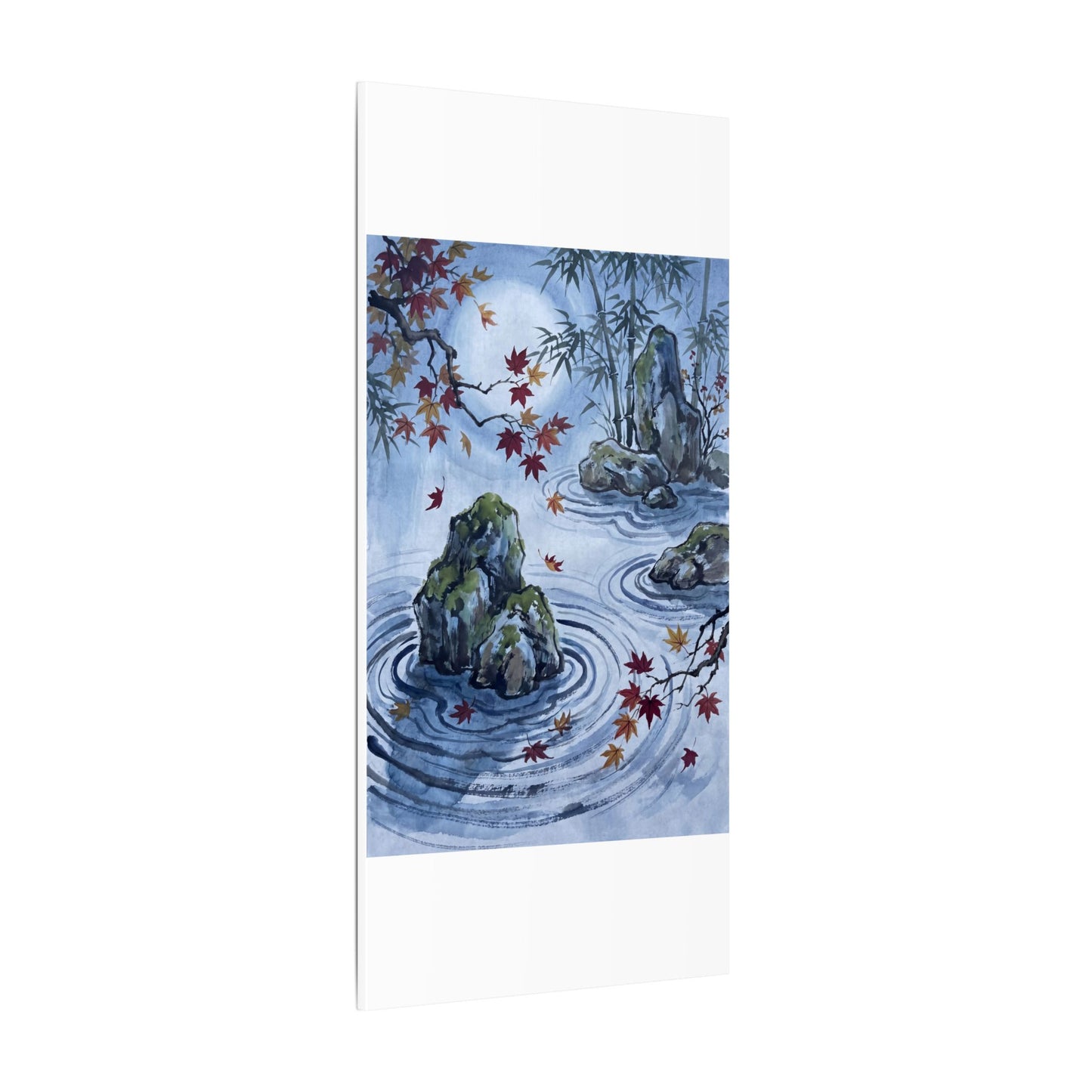 Rock Garden Autumn Canvas Art | Zen Tranquil Design